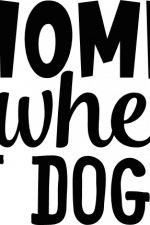 home is where my dog is, pet lover, paw prints free svg file