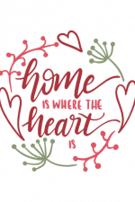 home is where the heart is, house sign free svg file