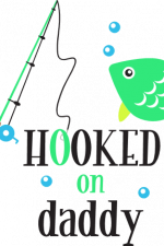 hooked on daddy, fisherman, fishing free svg file