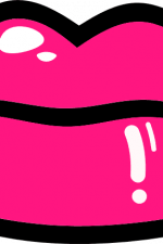 hot lips with lip liner free svg file clipart image