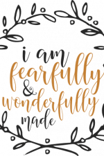 i am fearfully and wonderfully made, bible verse free svg file
