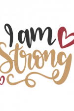I Am Strong, Heart Free Svg File