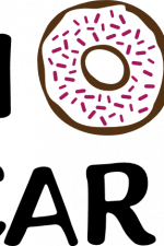 i do not care, funny donut saying - free svg file for members
