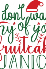 i don't want any of your fruit cake janice, funny Christmas free svg file