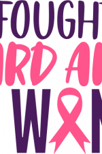 i fought hard and i win, cancer awareness, ribbon free svg file