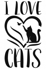 I Love Cats, Kitty Lovers Free Svg File