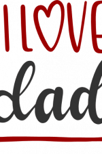i love dad, father's day free svg file