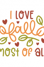 i love fall most of all, autumn free svg file