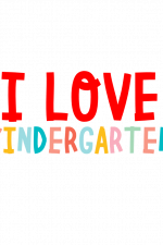 I Love Kindergarten, Kids Free Svg File