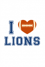 I Love Lions, Football Ball Heart Shape, Sport Free Svg File