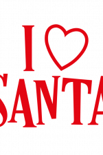 I Love Santa, Christmas Free Svg File