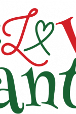 i love santa, sign, christmas free svg file