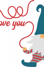 i love you, gnome, valentine's day free svg file