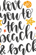 i love you to the beach and back, valentine's day free svg file