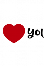 I Love You, Valentine's Day Free Svg File