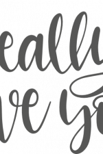 i really love you, valentine's day free svg file