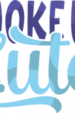 i woke up cute, new born, baby onesie free svg file