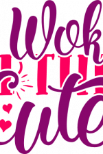 i woke up this cute, baby onesie free svg file