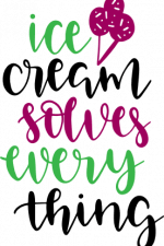 ice cream solves every thing, summer free svg file