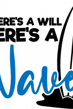 if there's a will there's a wave, surf board, surfing free svg file