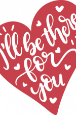 i'll be there for you heart shape, valentine's day free svg file