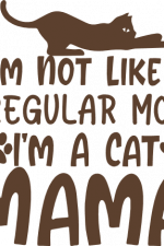 i'm not like a regular mom i'm a cat mama, paw prints, kitty lover free svg file