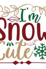 i'm snow cute, christmas free svg file