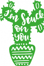 i'm struck on you, funny cactus, funny love saying free svg file