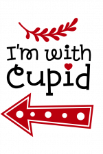 I'm With Cupid, Valentine's Day Free Svg File