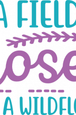 in a field of roses she's a wildflower, baby girl free svg file