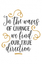 in the waves of change we find our true direction, motivational free svg file