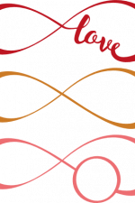 infinity love, monogram frame, valentines day - free svg file for members