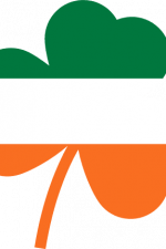 irish flag cloverleaf, st patrick's day free svg filee