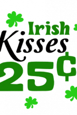 Irish Kisses 25c, Shamrock, St Patrick's Day Free Svg File