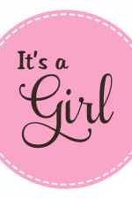 It's A Girl, Gender Reveal, Baby Girl Free Svg File