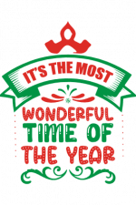 It's The Most Wonderful Time Of The Year, Christmas Free Svg File