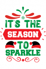 It's The Season To Sparkle, Christmas Free Svg File