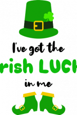 i've got the irish luck in me, st patrick's day free svg file