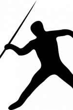 javelin thrower silhouette, sport free svg file