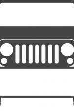 jeep split text frame, vehicle - free svg file for members