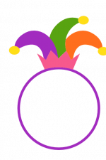 Jester Hat Monogram, Joker Free Svg File