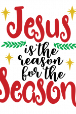 jesus is the season for the season, christmas free svg file