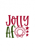 Jolly Af, Christmas Free Svg File