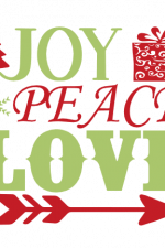 Joy Peace Love, Christmas Free Svg File