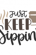 Just Keep Sippin, Wine Glass Free Svg File