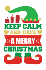Keep Calm And Have A Merry Christmas, Holiday Free Svg File