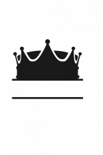 King Split Text Frame, Royal Free Svg File