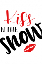 kiss in the snow, winter free svg file