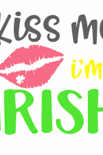 Kiss Me I'm Irish, Lip, St Patrick's Day Free Svg File