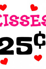 Kisses 25C, Hearts, Couple Free Svg File